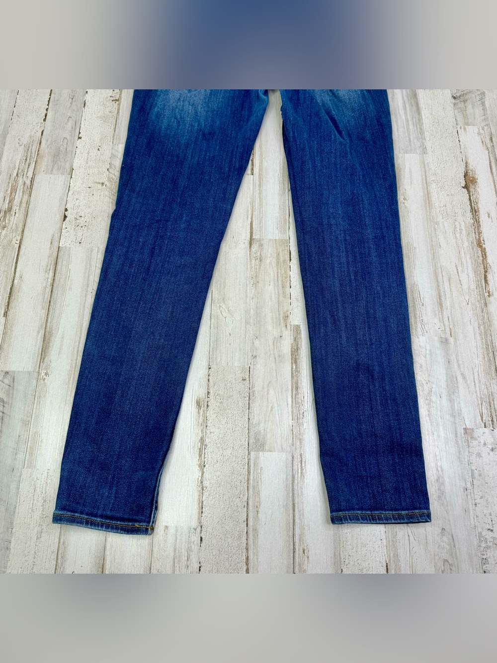 VIGOSS Skinny Leg Jeans Women’s 28x29 Blue Wash Stretch Denim USA Flag Print - Picture 12 of 12